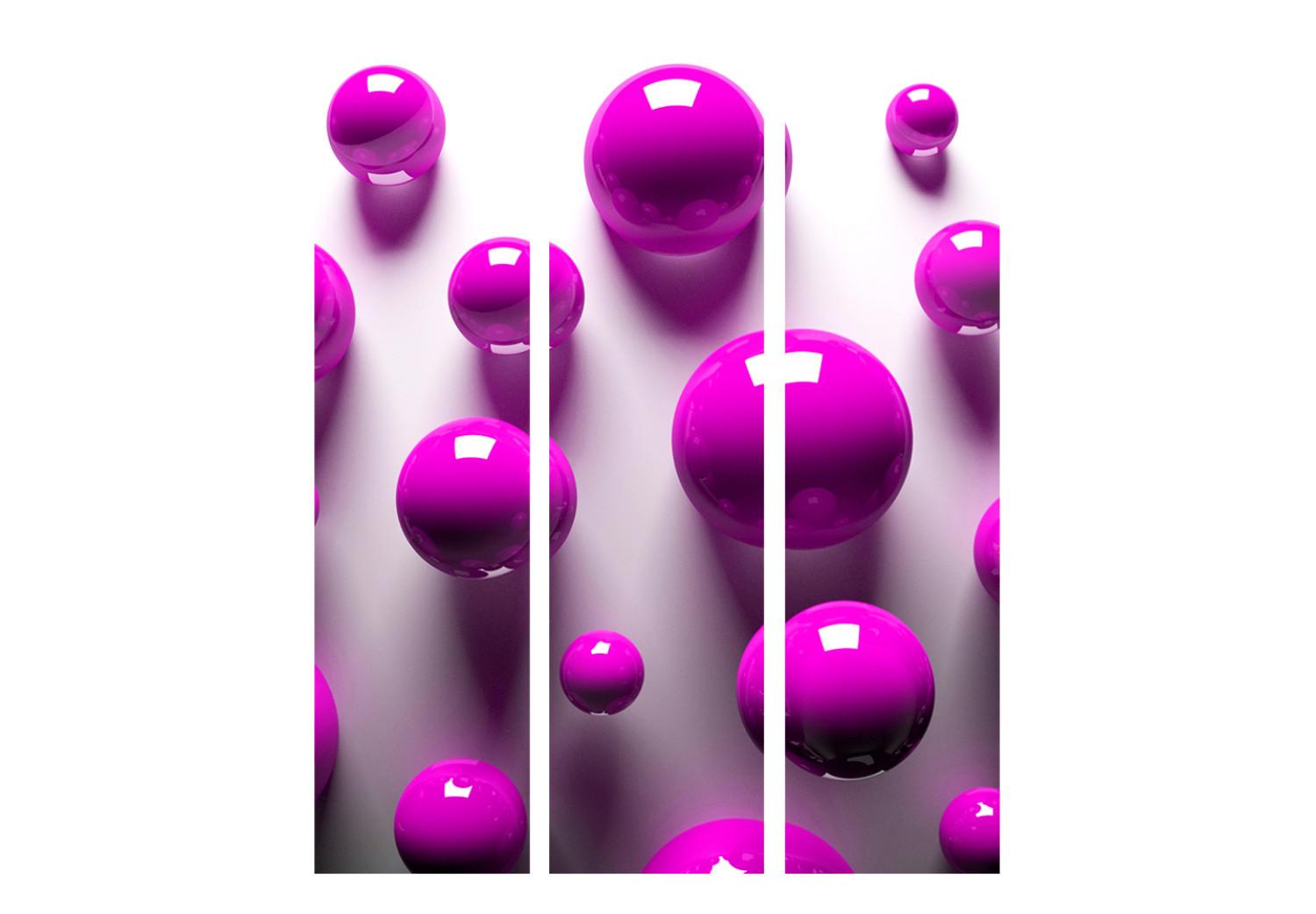 Biombo decorativo Purple Balls [Room Dividers]
