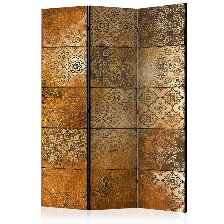 Azulejos antiguos - Mandalas orientales en tonos dorados