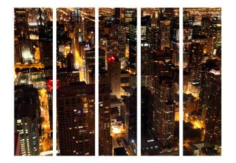 Biombo City by night - Chicago, USA II [Room Dividers]