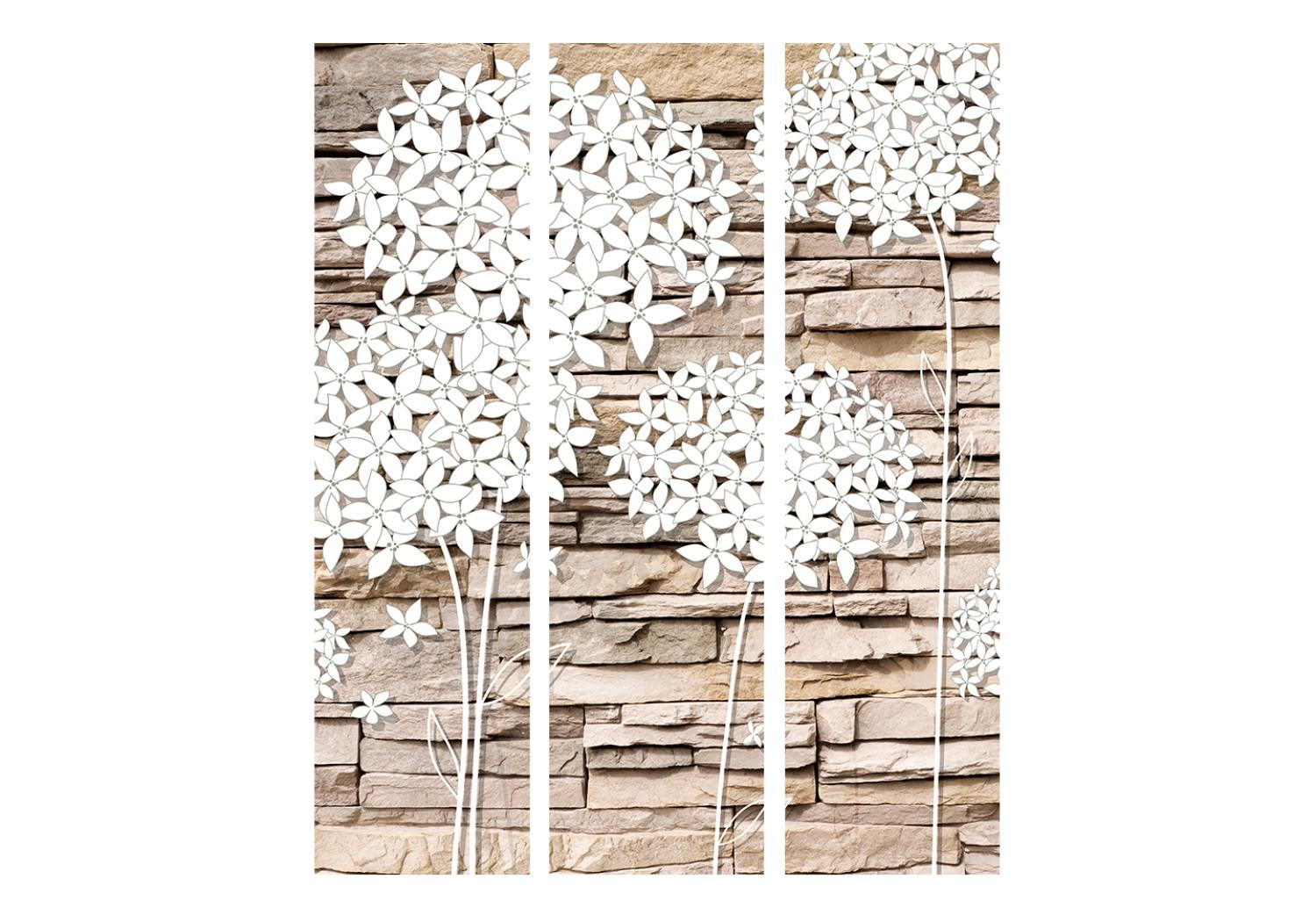 Biombo Flowers on the Stone [Room Dividers]