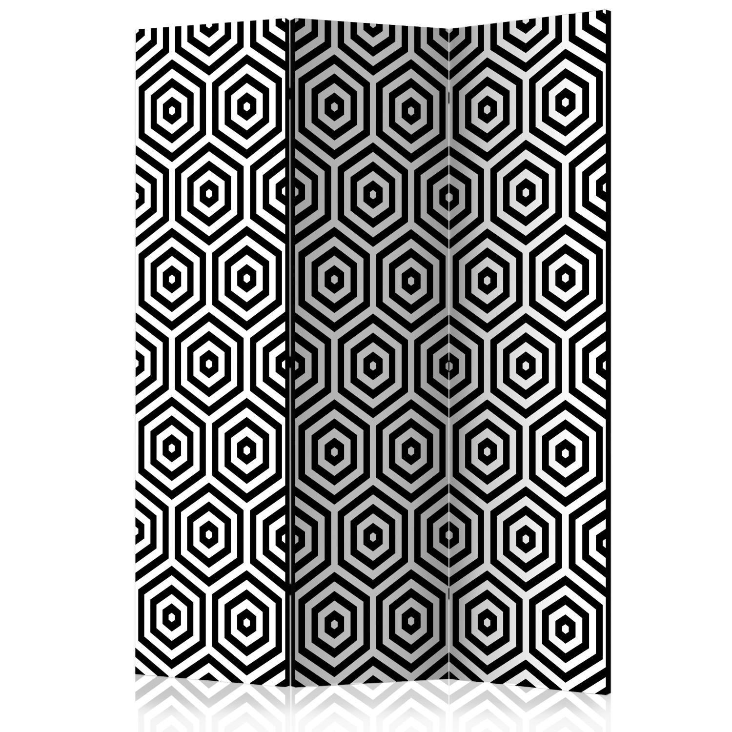 Biombo original Black and White Hypnosis [Room Dividers]