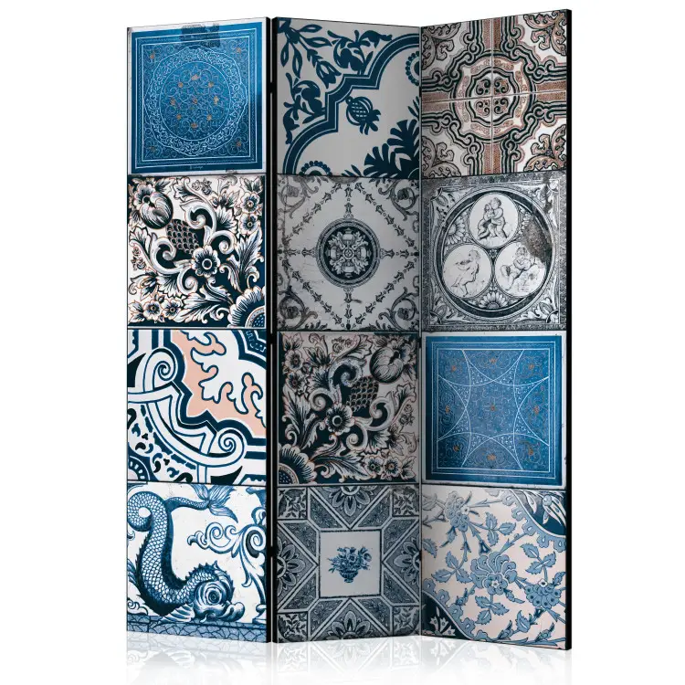 Arabesco Azul II - mosaico étnico en ornamentos retro