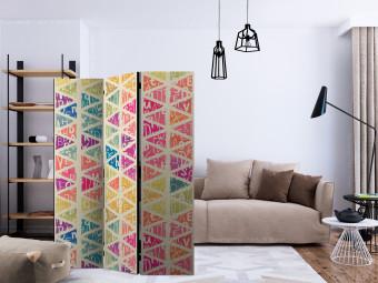 Biombo original Letters nad Triangles [Room Dividers]
