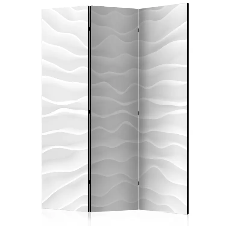 Pared de origami - abstracción oriental en blanco