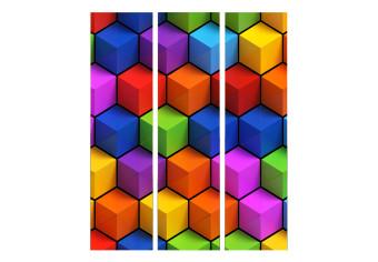 Biombo original Colorful Geometric Boxes [Room Dividers]