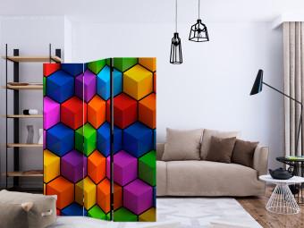 Biombo original Colorful Geometric Boxes [Room Dividers]