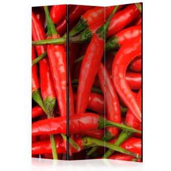 Biombo decorativo Chili pepper - background [Room Dividers]