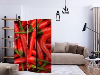Biombo decorativo Chili pepper - background [Room Dividers]