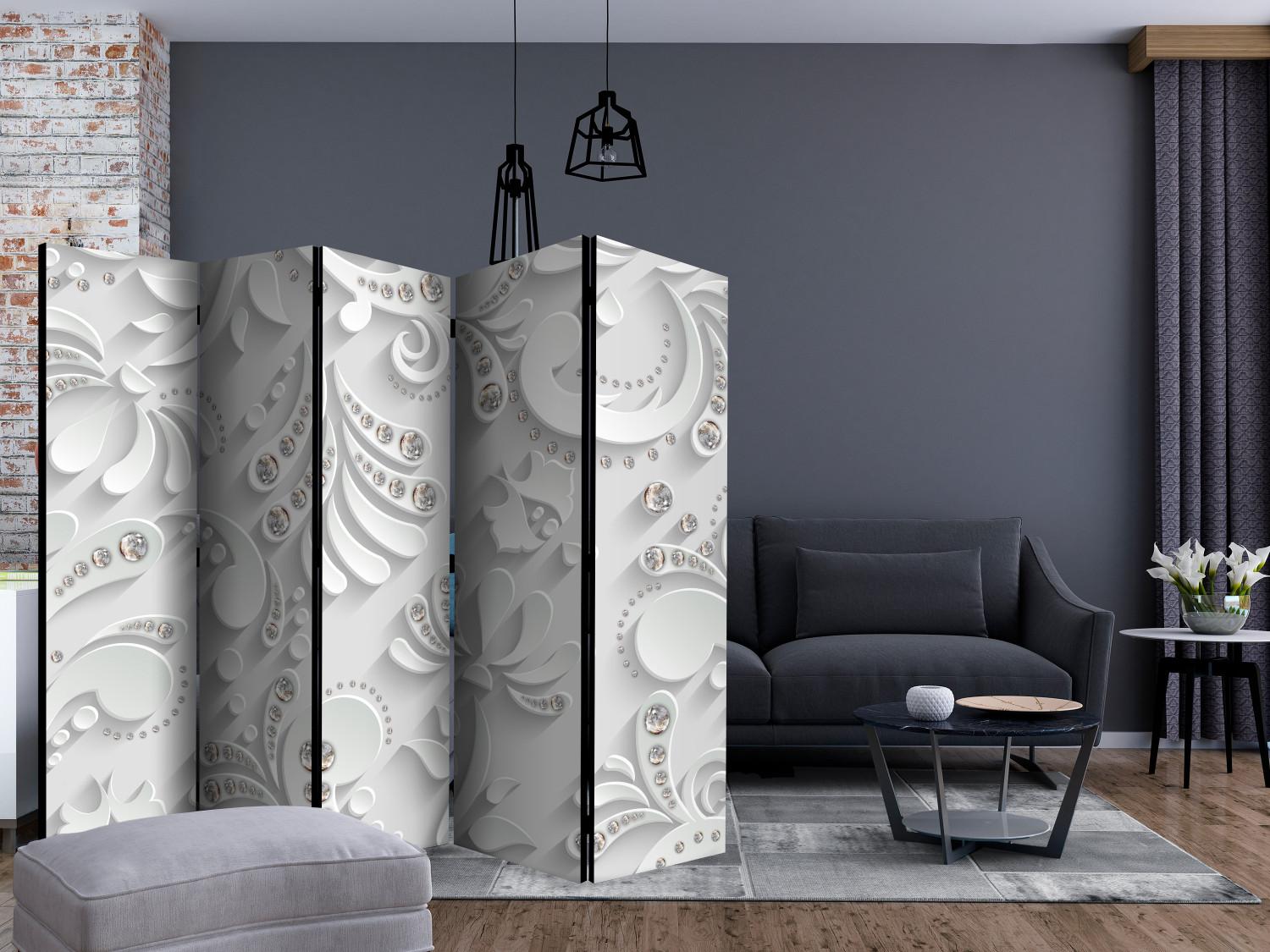 Biombo barato Flowers with Crystals II [Room Dividers]