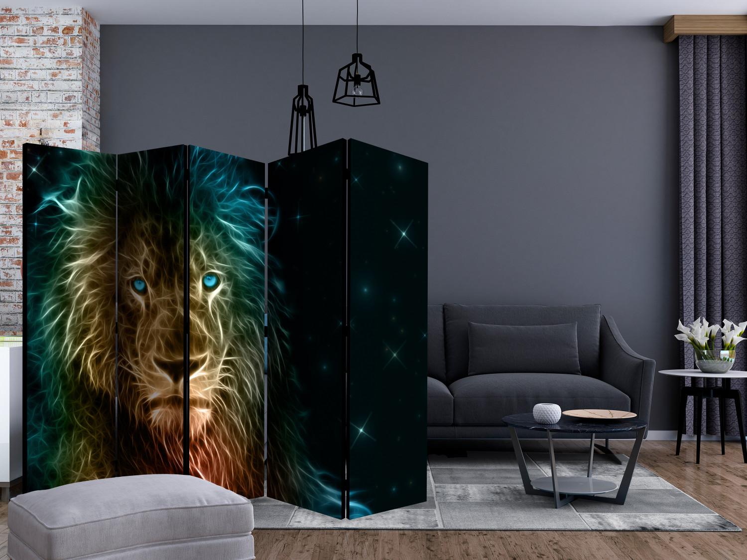 Biombo decorativo Abstract lion... II [Room Dividers]