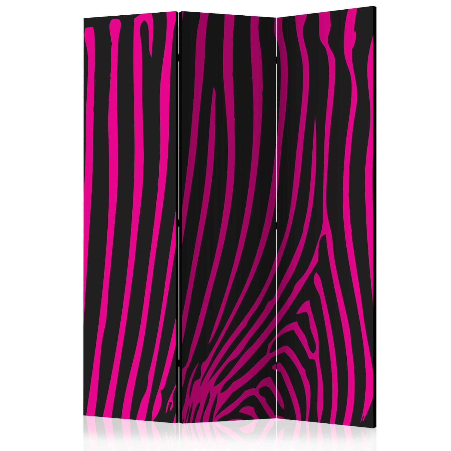 Biombo decorativo Zebra pattern (violet) [Room Dividers]