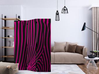 Biombo decorativo Zebra pattern (violet) [Room Dividers]