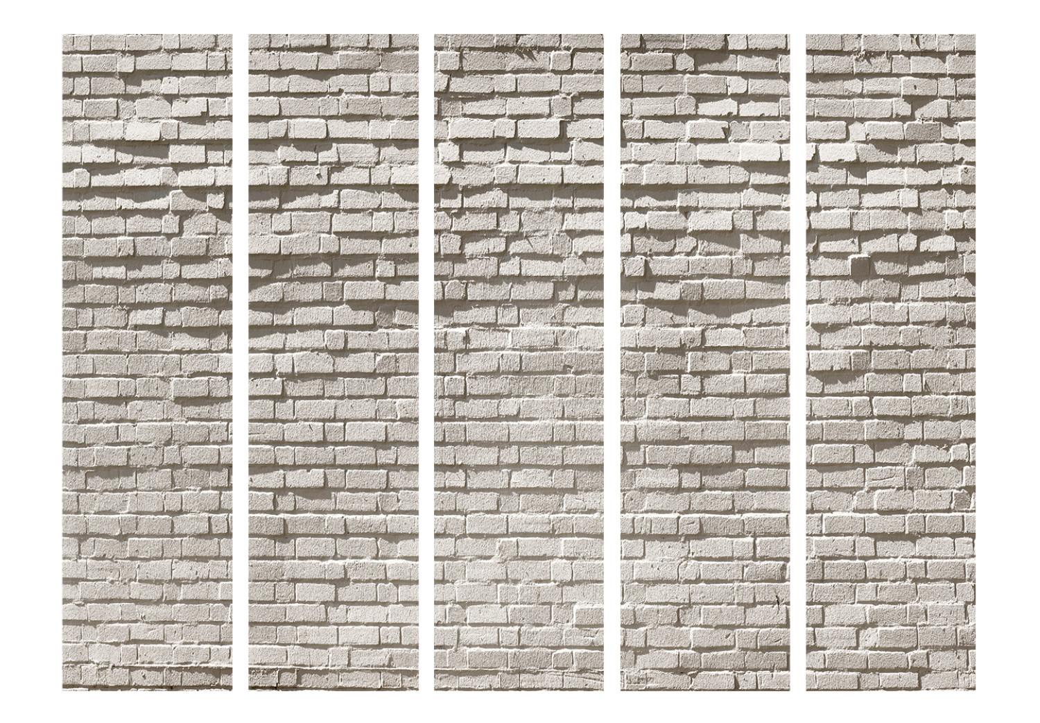 Biombo original Brick Wall: Minimalism II [Room Dividers]