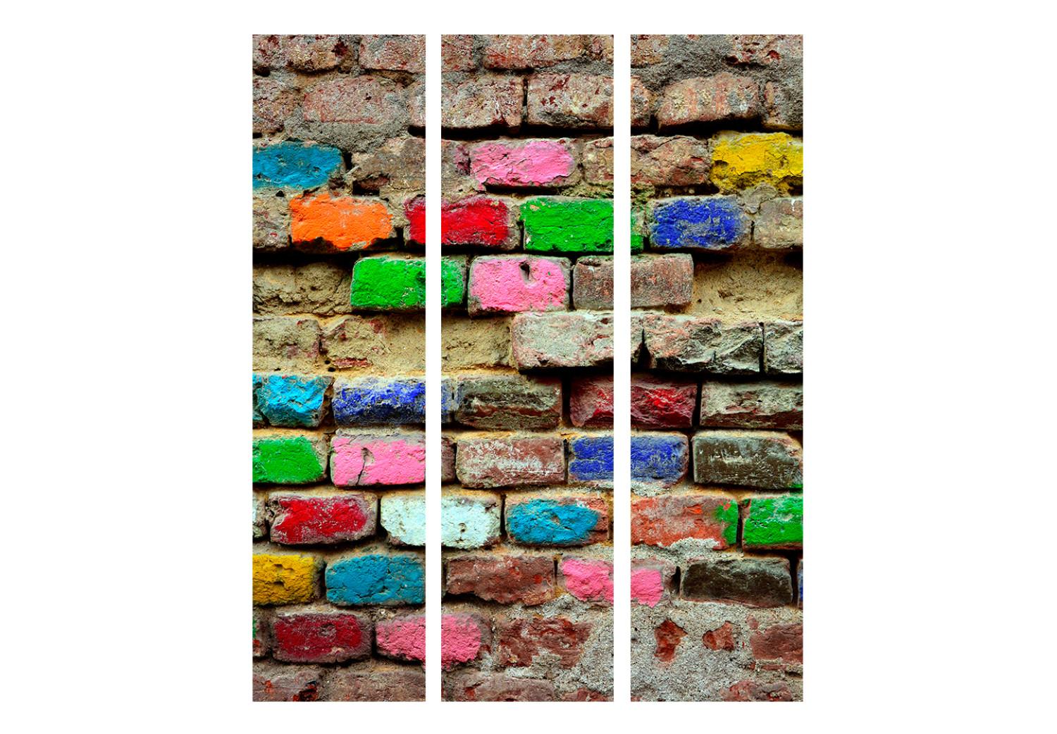 Biombo original Colourful Bricks [Room Dividers]