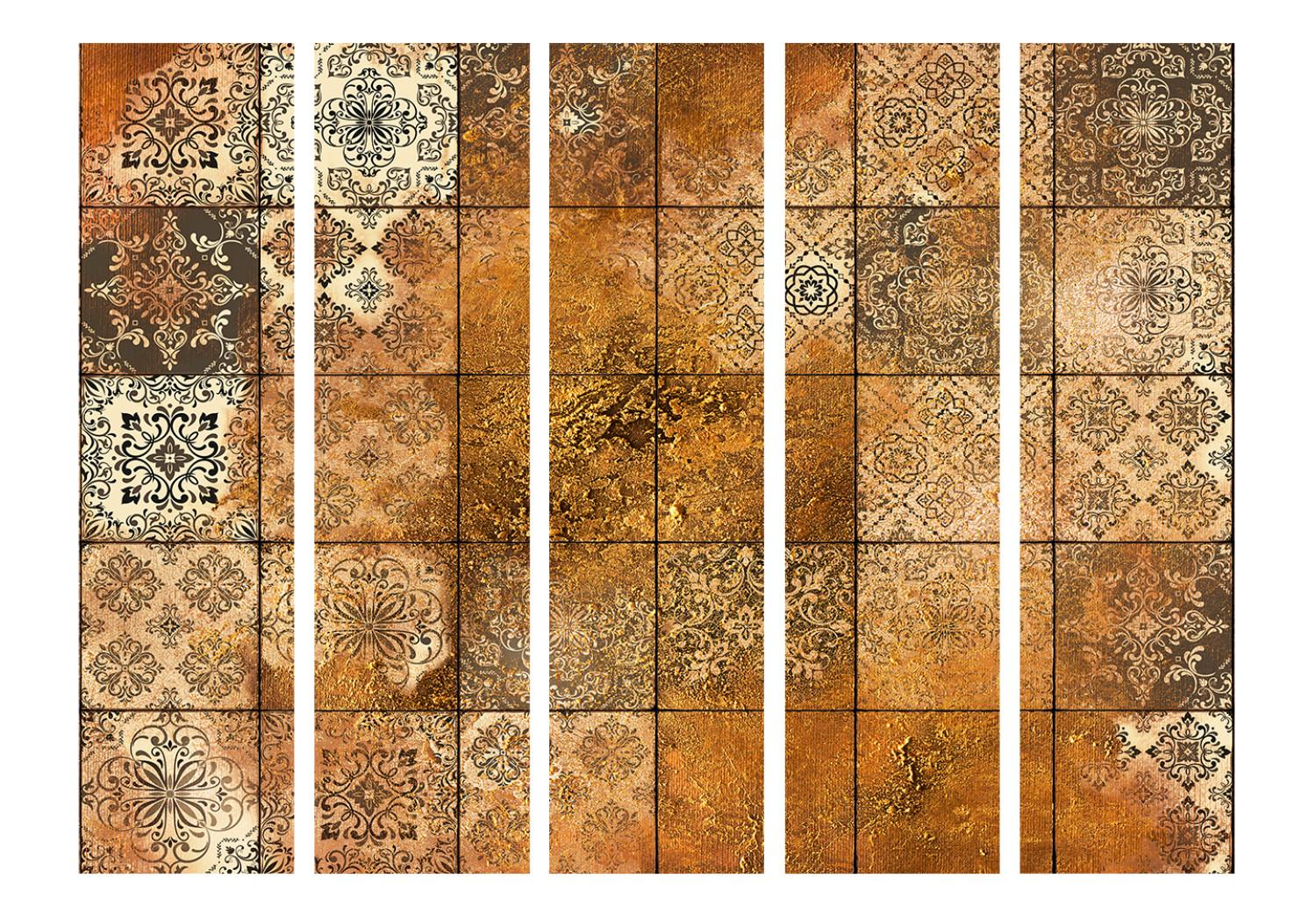 Biombo original Old Tiles II - azulejos con mandalas