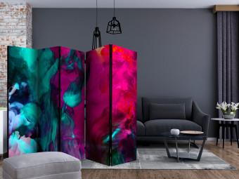 Biombo Folle di Colori II: humo de colores sensuales en un patrón abstracto