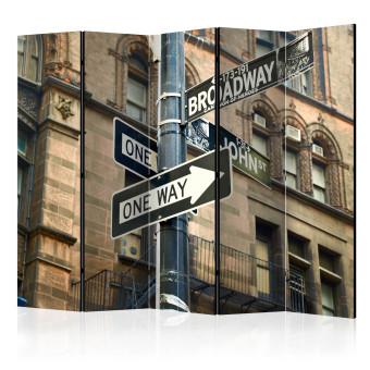Biombo All roads lead to Broadway II [Room Dividers]