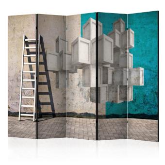 Biombo original Blocchi di cemento II - mural en 3D de bloques