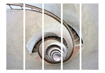 Biombo White spiral stairs II [Room Dividers]