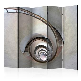 Biombo White spiral stairs II [Room Dividers]