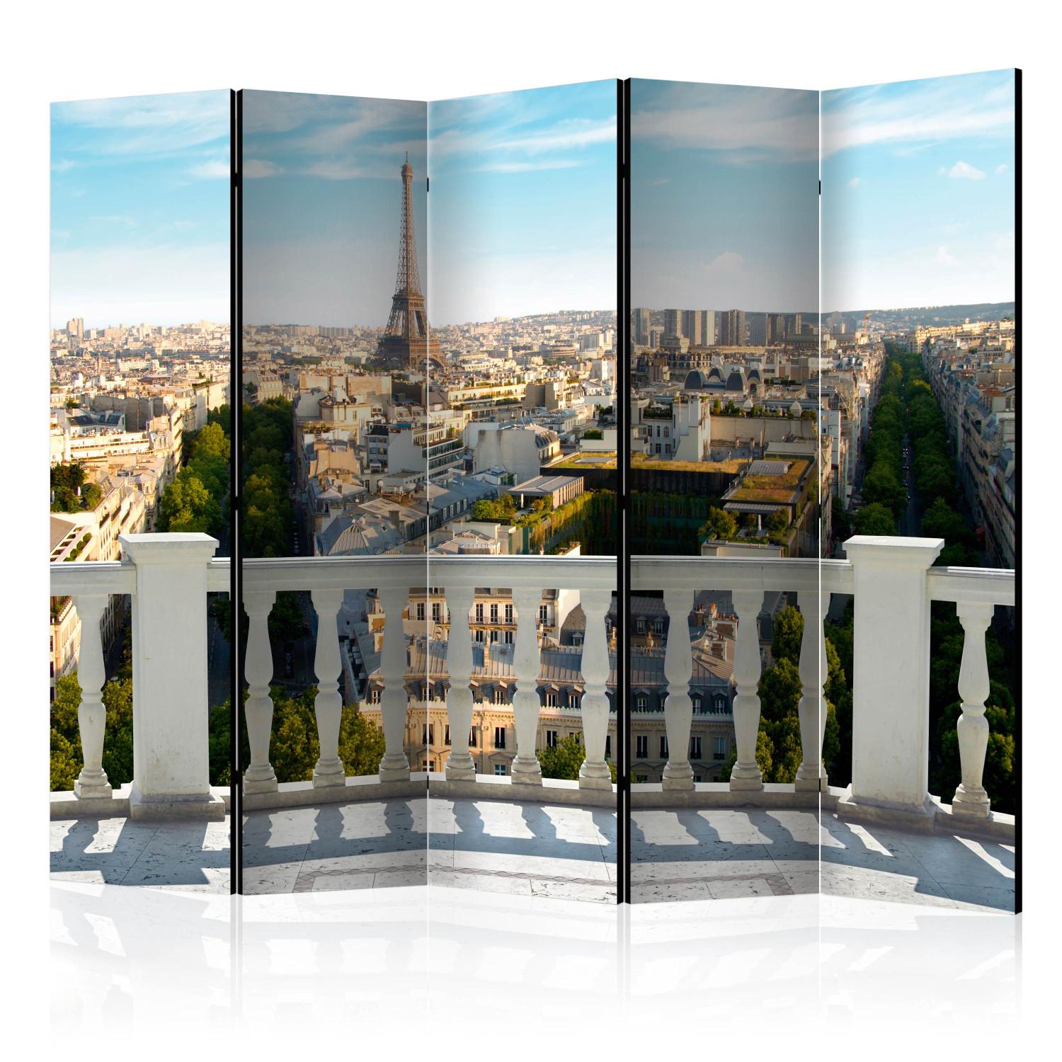 Biombo barato París al mediodía II: arquitectura soleada