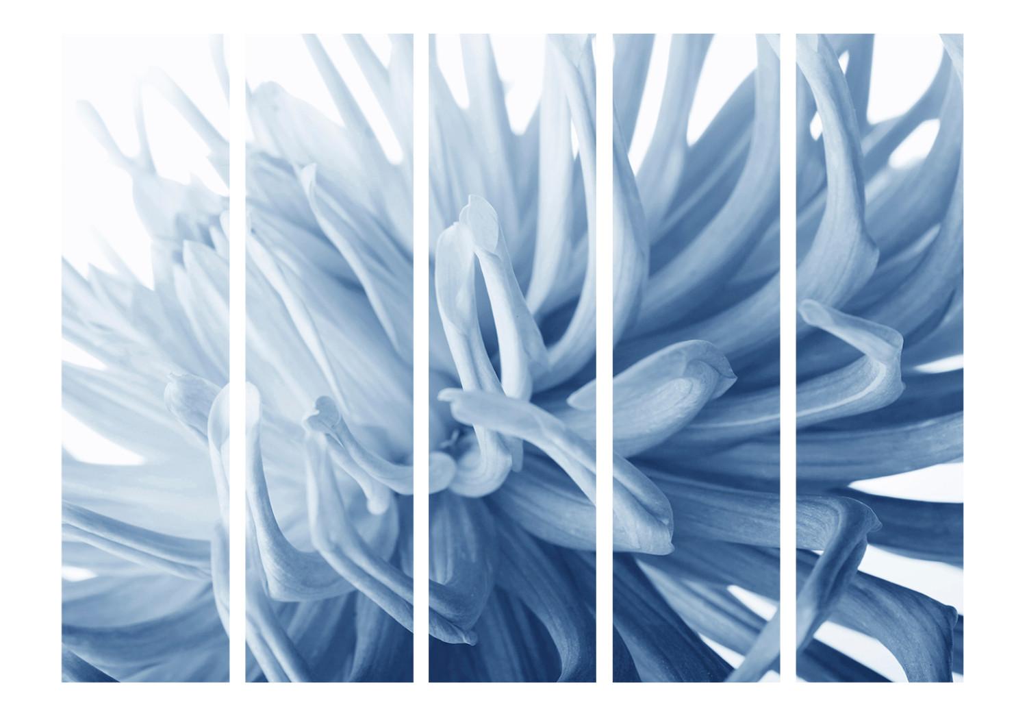 Biombo decorativo Flower - blue dahlia II [Room Dividers]