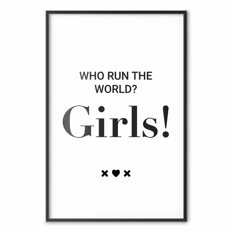 ¿Quién gobierna mundo? ¡Chicas! - escritura negra