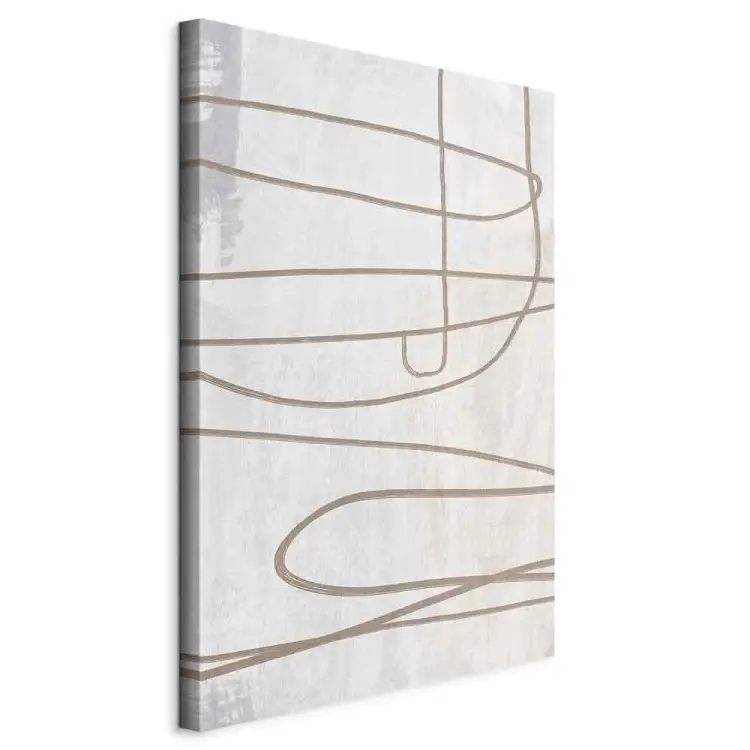 Pincelada vertical - abstracción de estilo boho escandinavo