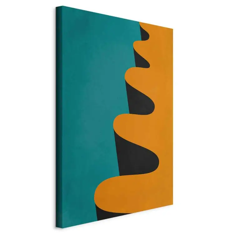 Onda naranja modernista - abstracción geométrica
