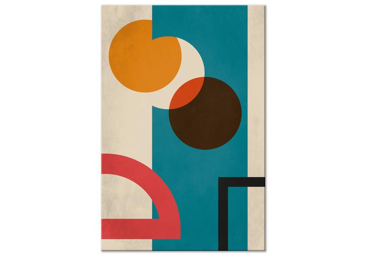 Geometría de colores - abstracción modernista con figuras de colores