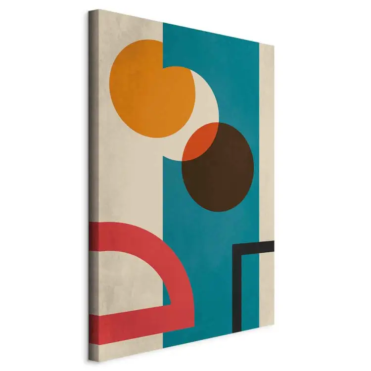 Geometría de colores - abstracción modernista con figuras de colores