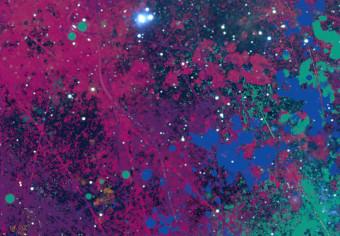 Cuadro decorativo Mente en el espacio - tema abstracto con motivo del cosmos y el hombre