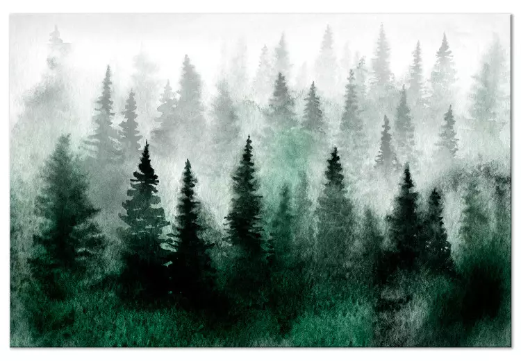 Bosque brumoso (1 pieza) grande - árboles niebla
