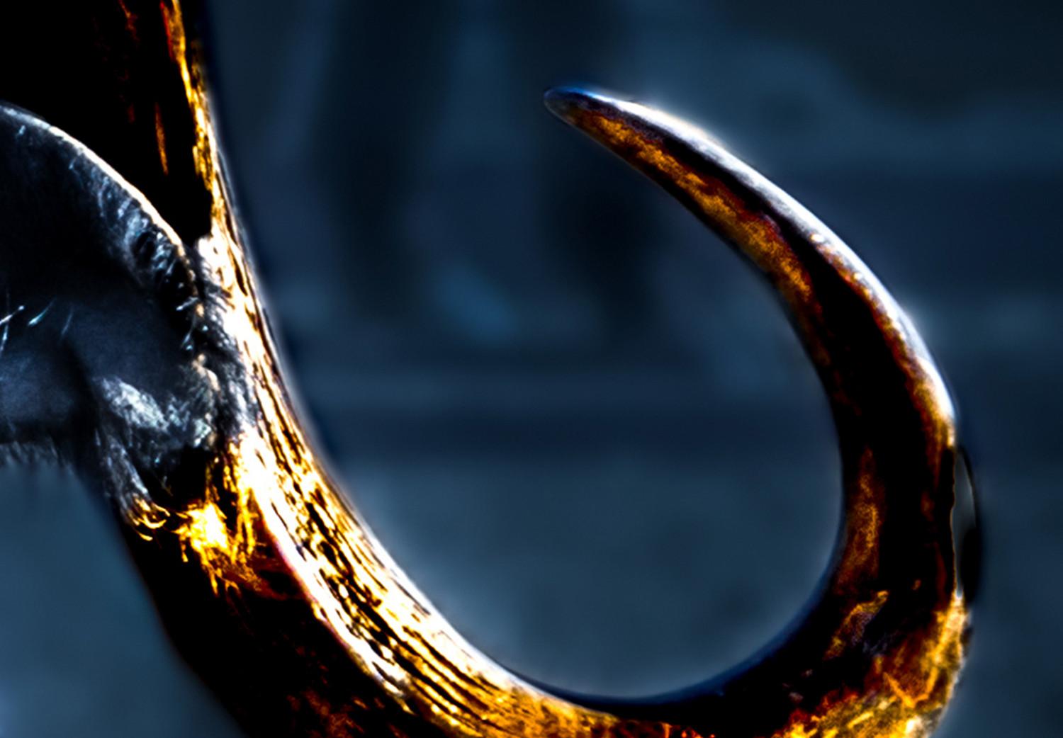 Cuadro moderno Golden Horns (1 Part) Wide