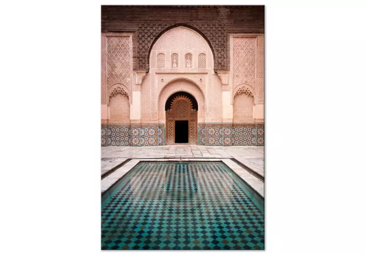 Azul refrescante (1 pieza) vertical - arquitectura árabe