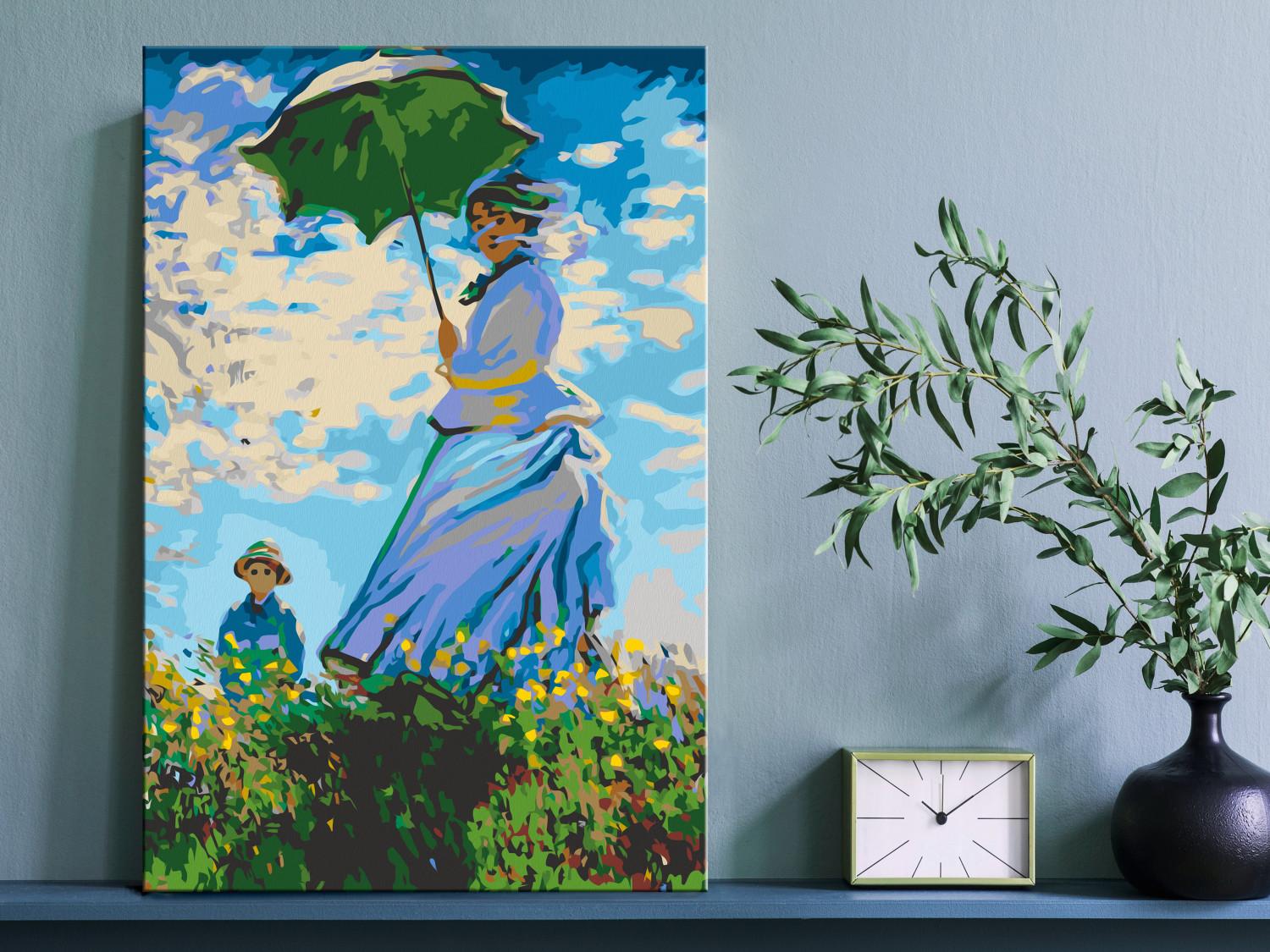 Cuadro para pintar por números Claude Monet: Woman with a Parasol