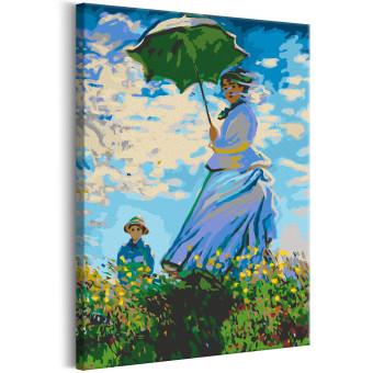 Cuadro para pintar por números Claude Monet: Woman with a Parasol