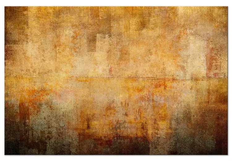 Fuerza del pensamiento (1 pieza) ancho - textura abstracta naranja