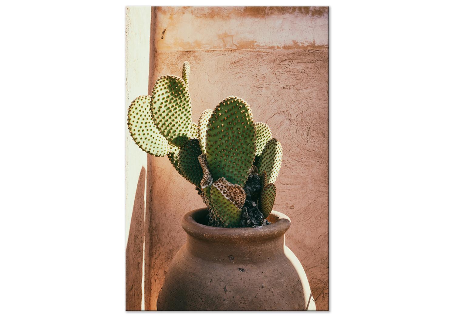 Cuadro Cactus in a Pot (1 Part) Vertical