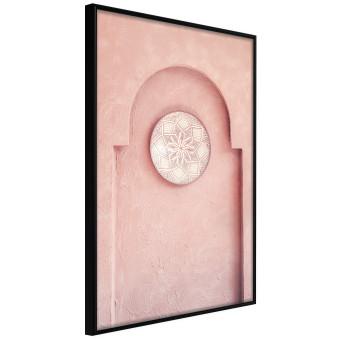 Set de poster Nicho rosa - arquitectura de pared con círculo decorativo colgante