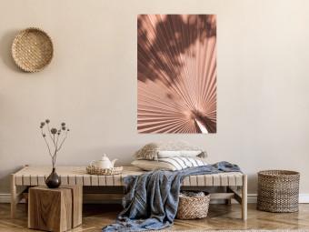 Poster Espejismos de sol - textura abstracta enrollada en tono naranja