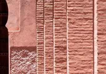 Poster Arcos rosas - columnas ladrillo Marruecos