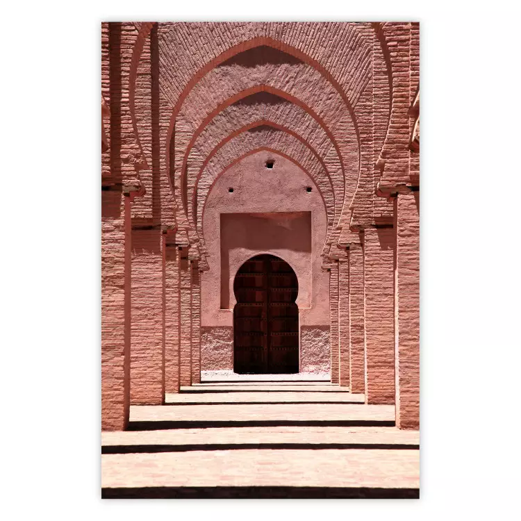 Arcos rosas - columnas ladrillo Marruecos