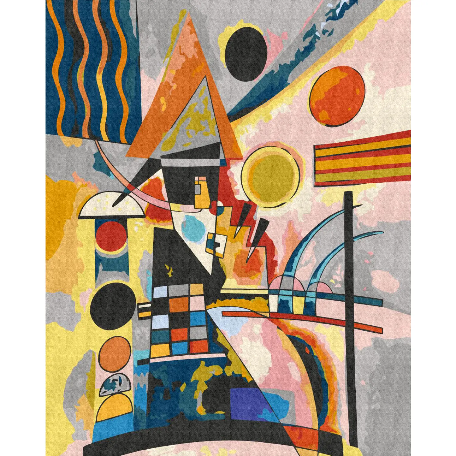 Kit De Pintura Por Números Estilo Kandinsky Para Adultos, Kit De 