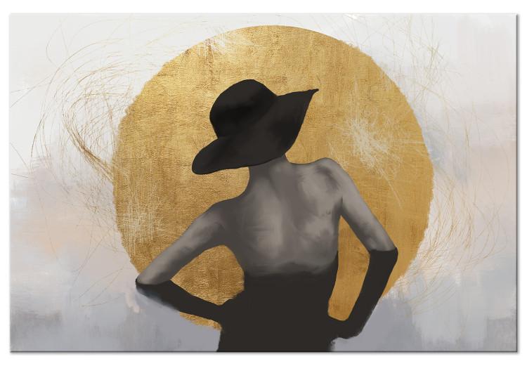 Bajo el sol (1 pieza) ancho - mujer abstracta con sombrero
