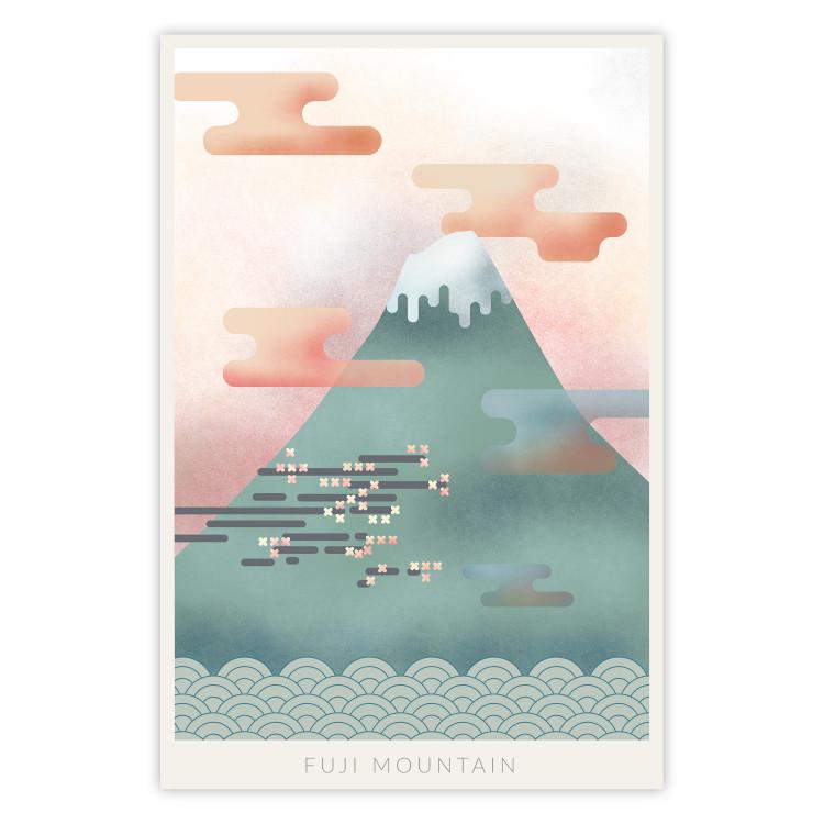 Monte Fuji - montaña pastel cielo