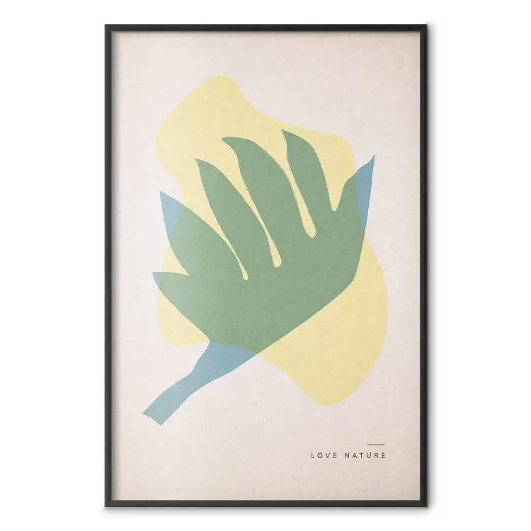 Love Nature - figuras geométricas abstractas en colores pastel