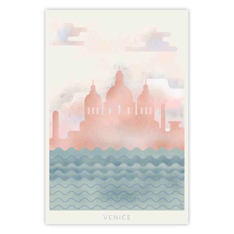 Primavera en Venecia - composición pastel del mar y la arquitectura