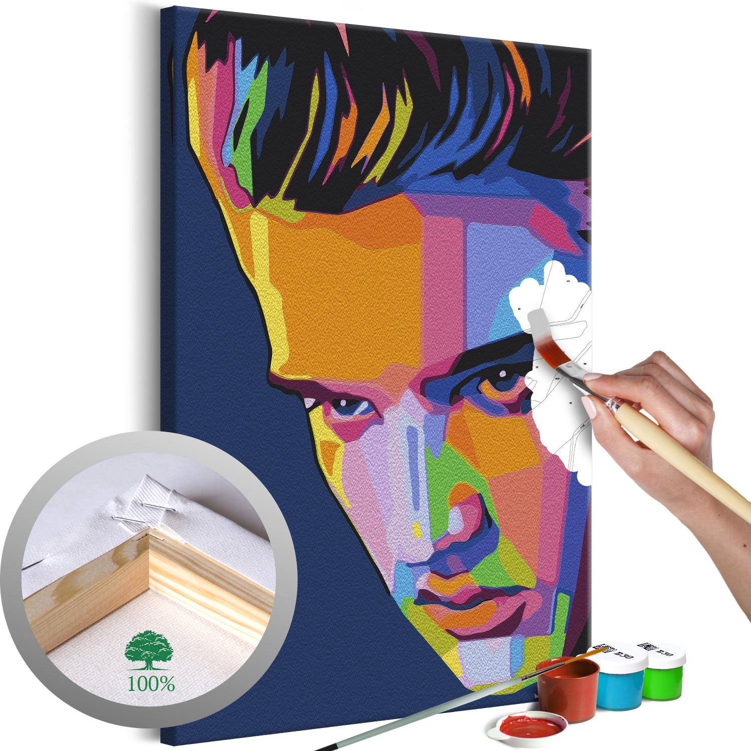 Cuadro numerado para pintar Colourful Elvis