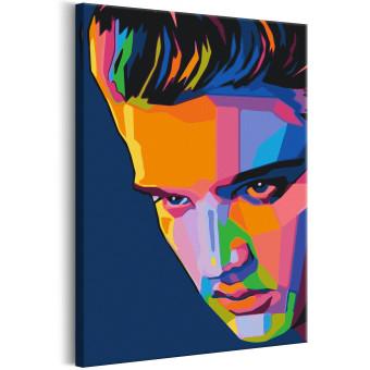 Cuadro numerado para pintar Colourful Elvis